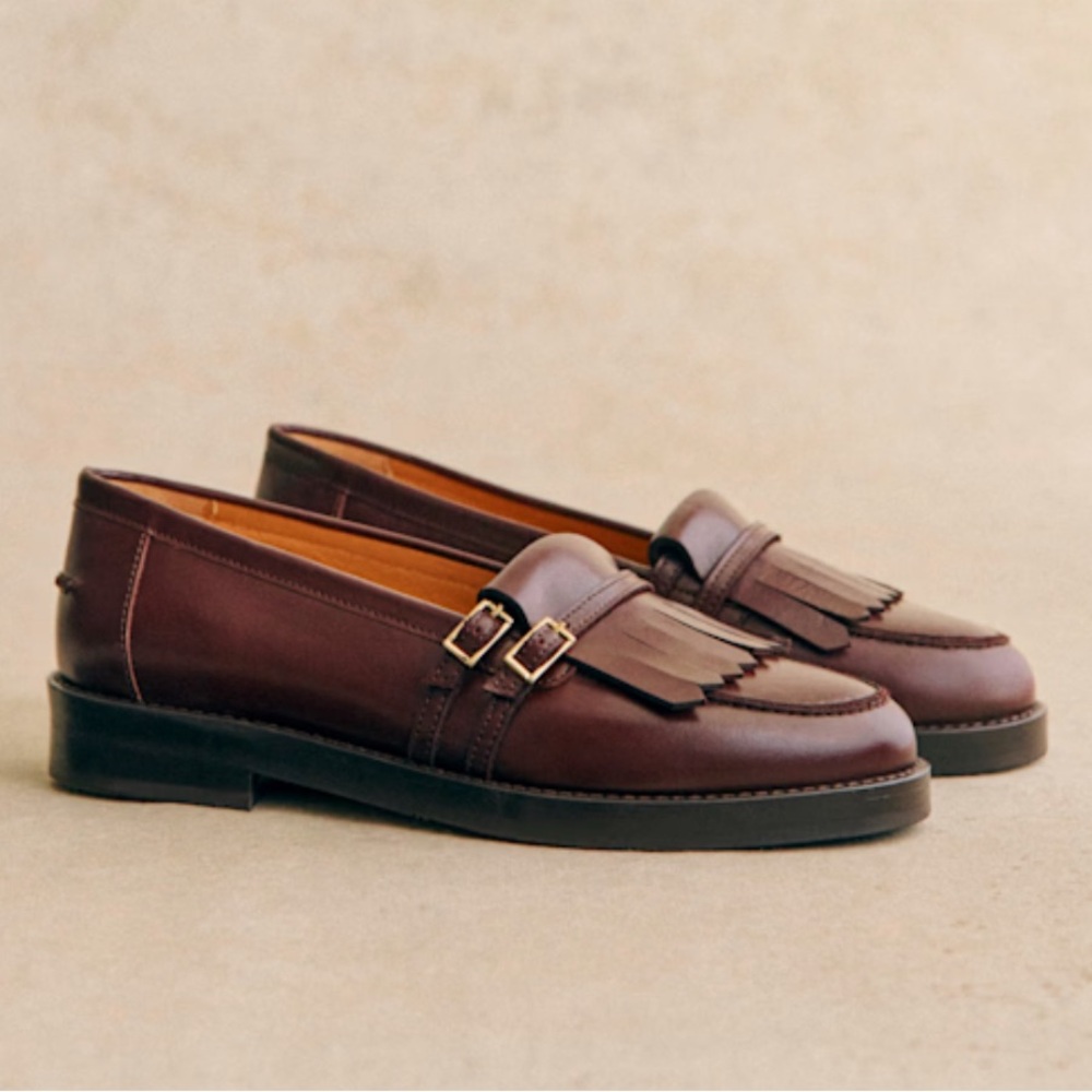 Sezane Joey Loafers Iced Chocolate - Size 6,5 (like new)